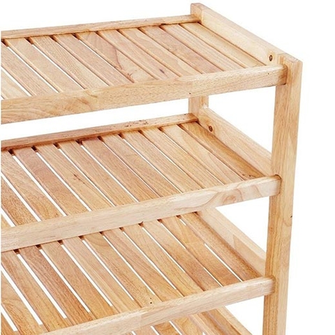 Kệ giày 6 tầng gỗ thông tự nhiên rộng 50cm